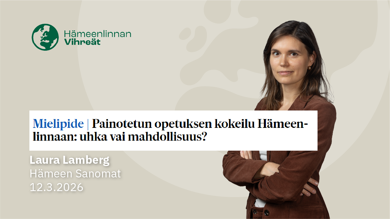Painotetun opetuksen kokeilu Hämeenlinnaan: uhka vai mahdollisuus?