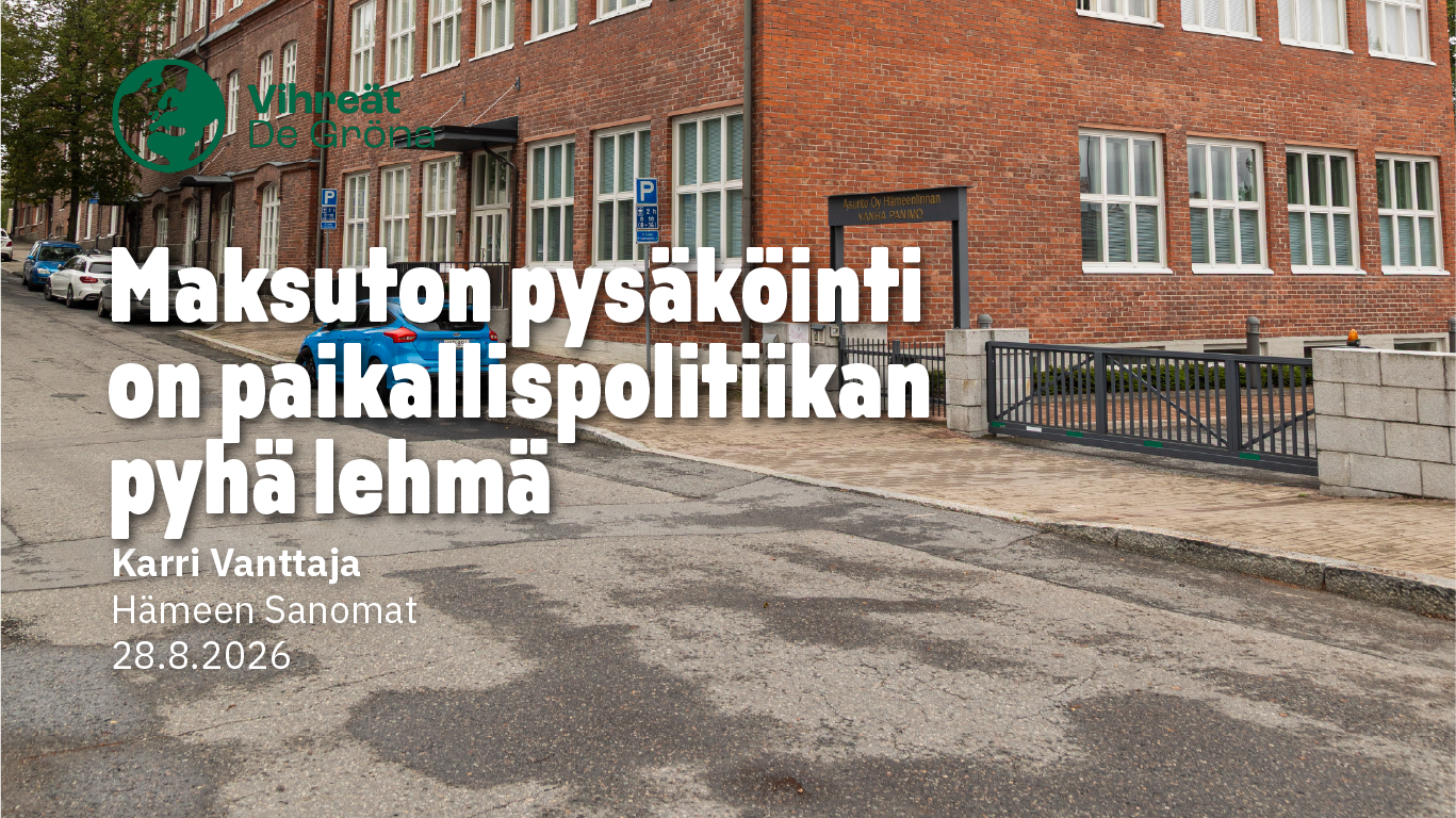Maksuton pysäköinti on paikallispolitiikan pyhä lehmä